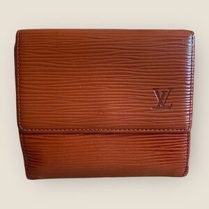 Louis Vuitton Brown Epi Compact Wallet